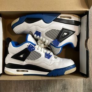 Air Jordan 4 Retro BG Blue & White